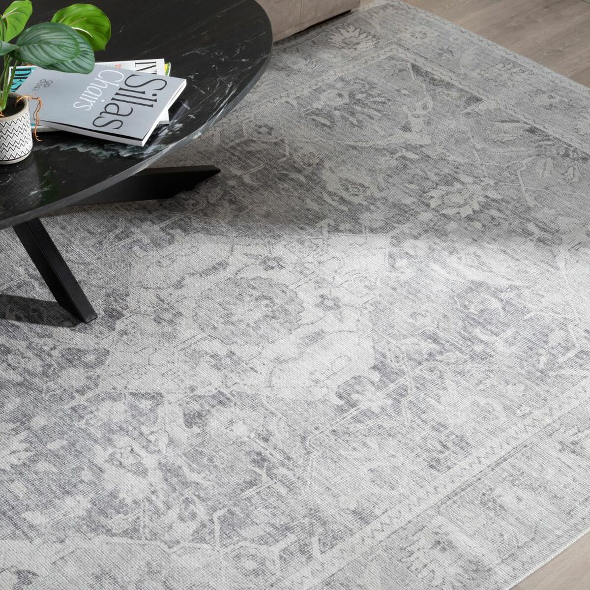 Vaip 80 x 150 cm Hall Polüester Puuvill